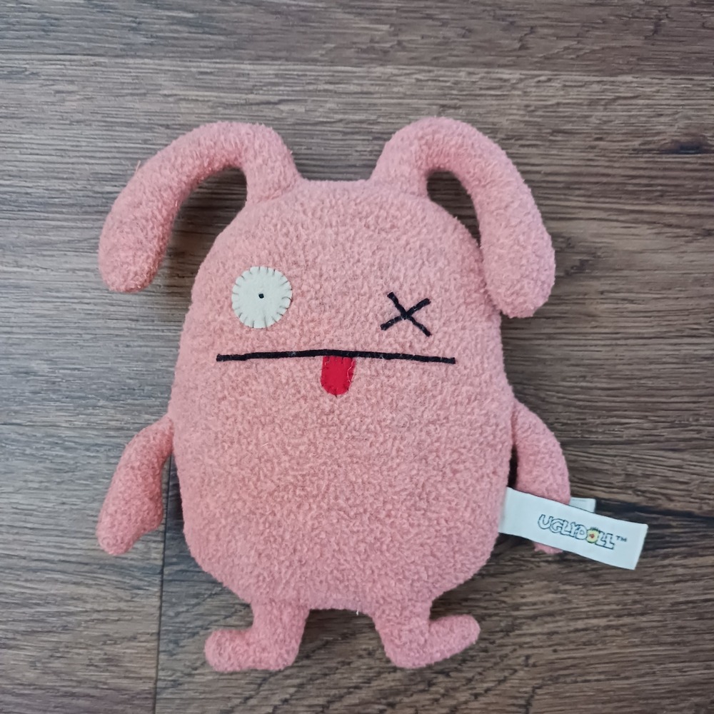 Uglydoll Gunda Pink Plush 7 inch Stuffed Toy 2005 Pretty Ugly LLC Vintage OX